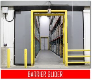 barrier glider freezer door